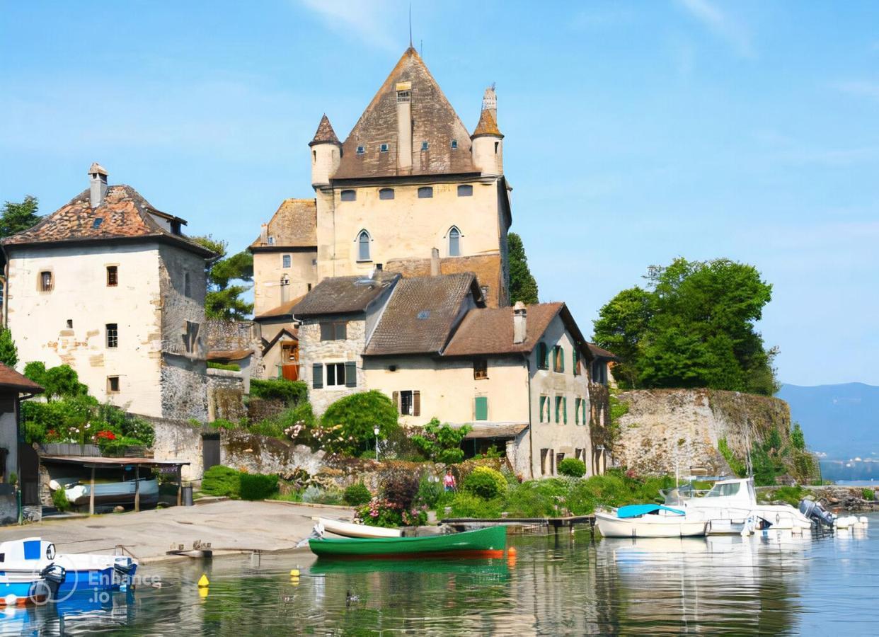 Maison En Duplex I Yvoire I Lac Leman I Medievale Екстериор снимка