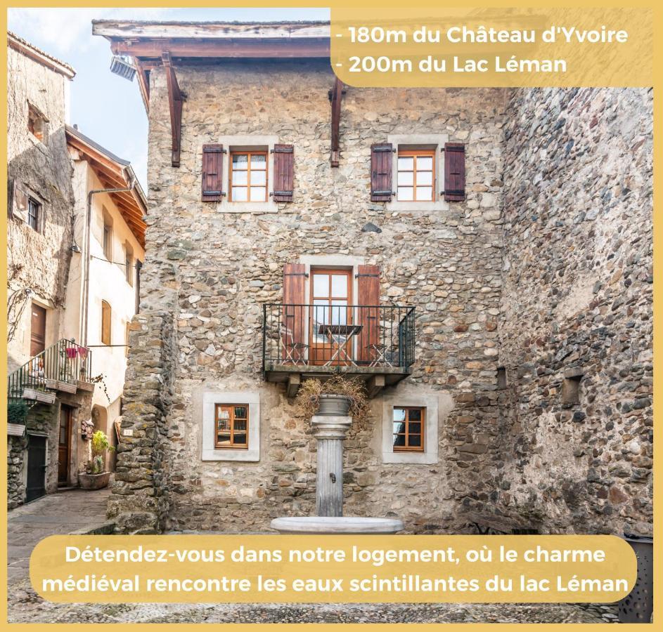 Maison En Duplex I Yvoire I Lac Leman I Medievale Екстериор снимка